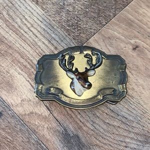 Vintage 1980’s buck deer head belt buckle